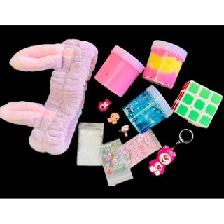 Combo 3 hũ slime đủ chất: mây, trong, basic