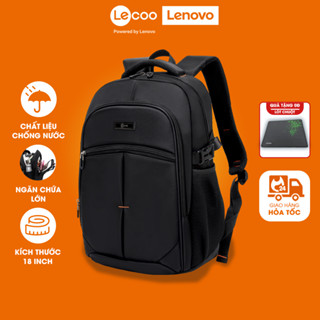 Balo Laptop gaming Lecoo BG02 đựng máy tính ngăn chứa lớn 18 inch  chất liệu Oxford chống thấm nước