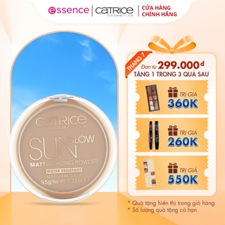 Phấn tạo khối nâu Catrice Sun Glow Matt Bronzing Powder cho màu tự nhiên và lâu trôi 9,5g