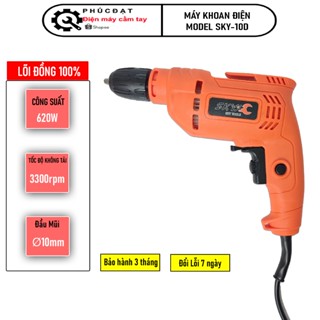  Máy khoan điện cầm tay mini MODEL SKY-10D công suất 620w đầu 10ly hàng chính hãng  lõi đồng 100% máy bắn vít bắn tôn 