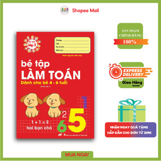 Sách - Bé Tập Làm Toán 4 - 6 Tuổi