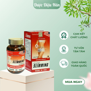 Viên uống giảm cân gold slimming mỹ giảm mỡ bụng giảm cân nhanh an toàn hiệu quả hộp 30 viên - nhập khẩu mỹ