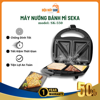 Máy nướng bánh mì sandwich SEKA SK 550, nướng nhanh chín đều, chống dính tốt công suất 750W