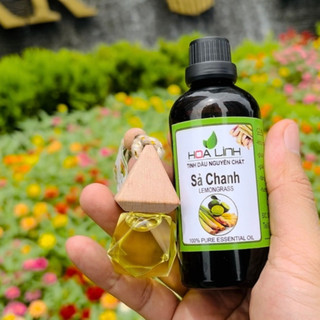 50ml-Tinh dầu Sả Chanh nguyên chất 100% thơm lừng / Tặng vỏ lọ treo xe oto