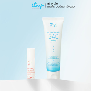 [Combo 2] Gel Tẩy Tế Bào Chết Gạo 100mL Và Son Dưỡng Gạo ITMF 5g - Mỹ phẩm thuần dưỡng từ Gạo