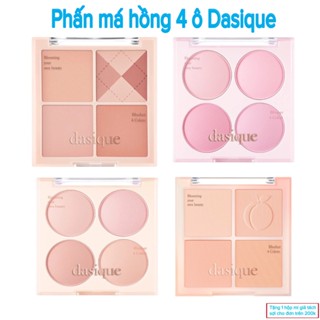 Bảng phấn má hồng cao cấp 4 ô DASIQUE Blending Mood Cheek với chất phấn mềm mịn, bền màu lâu trôi