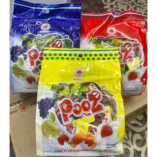 Kẹo dẻo jelly trái cây tổng hợp pooz hải hà gói 100g/350g / kẹo trái cây / kẹo dẻo