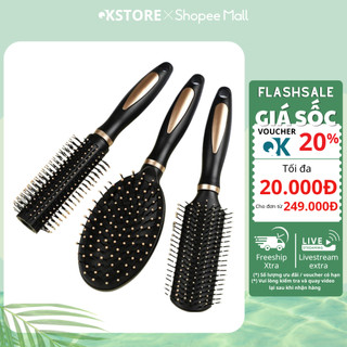 Set 3 lược gỡ rối tóc, lược chải đầu dỡ rụng tóc nhỏ gọn tiện lợi có thể mang theo ( Chính Hãng )