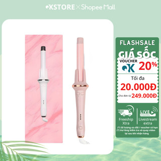 Máy uốn tóc tự động, máy làm tóc xoăn xoay 360 size 28mm phủ gốm bảo vệ tóc giữ nếp lâu tạo kiểu ( Chính Hãng )