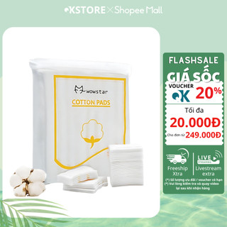 Bông  Tẩy Trang 222 Miếng Khăn Cotton Hai  Mặt Dày Dặn Dùng Một Lần Đa Tiện Lợi ( Chính Hãng )