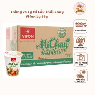 Mì chay Vifon lẩu thái thùng 24 ly x 67gram