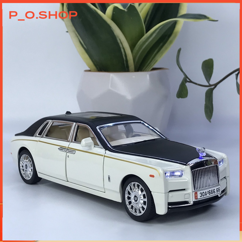 【🔥Rẻ】Mô phỏng xe kinh doanh Rolls Royce Phantom VIII tỷ lệ 1:24 bằng kim loại mở cửa quán tính mô hì