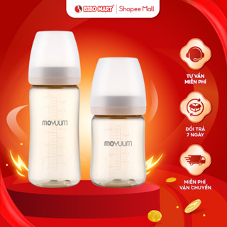 Bình Sữa Moyuum Hàn Quốc PPSU Chịu Nhiệt Van Khí Chống Sặc Giảm Đầy Hơi 170ml 270ml - Bibomart