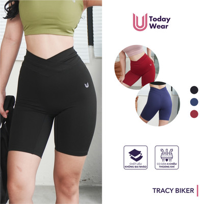 Quần biker nữ Tracy Biker Today U Wear cạp chéo nâng mông tôn eo