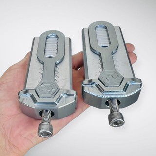 Tăng sên âm Raider Satria mẫu nắp 3D gắn liền nẹp gấp nhôm cnc nguyên khối phụ tùng phụ kiện xe máy