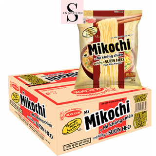 Thùng 24 gói mì mikochi hương vị sườn gói 80g