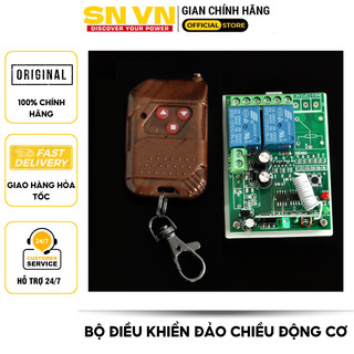 Bộ điều khiển đảo chiều động cơ. Có thể điều khiển bằng Remote quay thuận, ngược, dừng với khoảng cách lên đến 50m