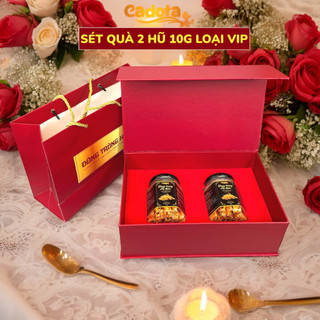 Sét Quà 2 Hũ Nấm 10G Đông Trùng Hạ Thảo CADOTA Cao Cấp, Sang Trọng, Đẳng Cấp, Full Hộp