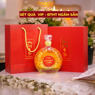 Sét Quà Nấm Đông Trùng Hạ Thảo CADOTA Ngâm Sẵn Loại Cao Cấp, Full Hôp, Làm Quà Tặng