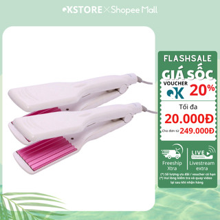 Máy Làm Tóc Bấm Xù Bản To Cao Cấp TREESON  Duỗi Thẳng, Dập Xù, Uốn Sóng Chuẩn Salon ( Chính Hãng )