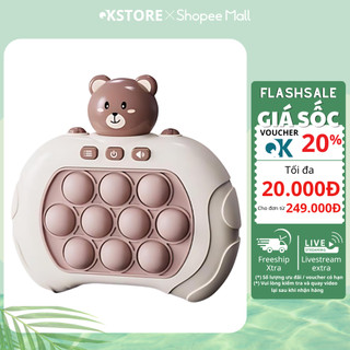 Đồ chơi Pop it thế hệ mới, máy game giải trí bấm nút theo đèn nhạc với 200 level cho mọi người ( Chính Hãng )