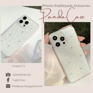 SẴN CHO I.PHONE 15 -Ốp lưng điện thoại, ốp trong nhũ in hình hoa, trong suốt lộ màu máy