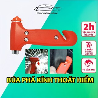Búa thoát hiểm ô tô đa năng kèm dao cắt dây an toàn