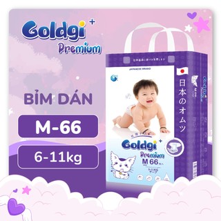 Bỉm dán goldgi size m cao cấp bản premium