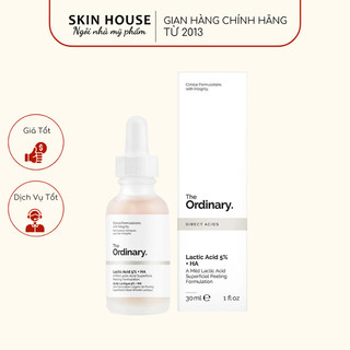 Tinh Chất The Ordinary Lactic Acid 5% + HA Tẩy Da Chết Và Làm Sáng Da 30ml
