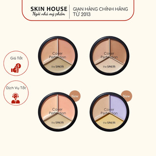 Che khuyết điểm the saem - triệt sắc the saem cover triple pot concealer 4.5g