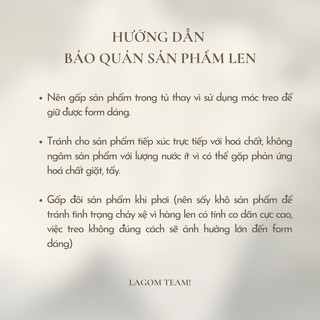 LAGOM - Áo len đi biển (YURI TOP)