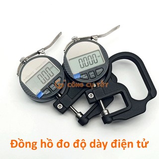Máy đo độ dày, đồng hồ đo độ dày điện tử số 0-12.7mm độ chính xác 0.01 / 0.001mm - hàng xịn