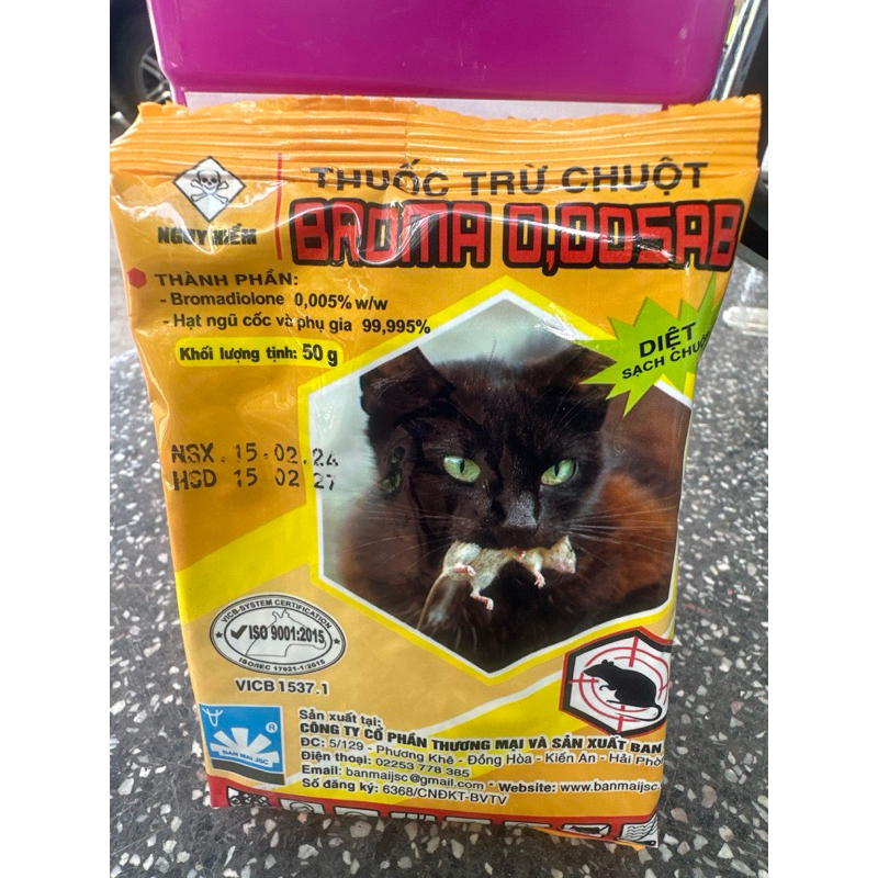 Diệt chuột sinh học gói 50gram