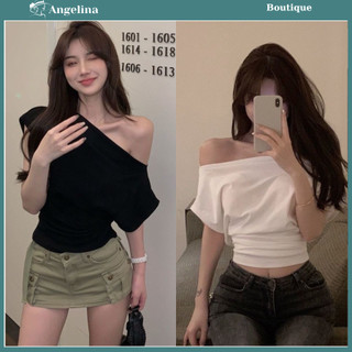 Áo croptop trẽ vai cánh rơi tay lỡ rúm eo, áo thun kiểu dáng ôm body chất vải co giãn