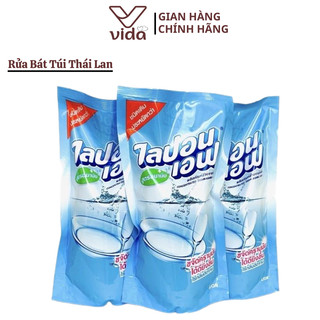 Combo 3 túi nước rửa chén bát lion thái lan túi 550ml 100% hàng chuẩn thái