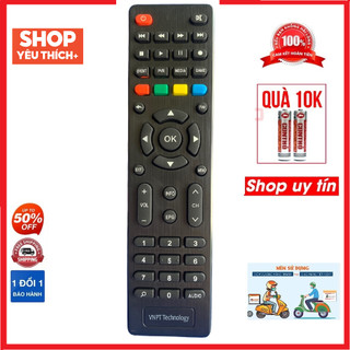 Điều khiển đầu thu VNPT Technology loại tốt zin, Remote dùng cho Điều khiển đầu thu VNPT Technology loại tốt zin