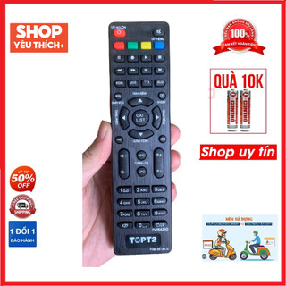 Điều khiển đầu thu topt2 vhm hi-tech loại tốt zin, remote dùng cho tiviđiều khiển đầu thu topt2 vhm hi-tech