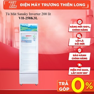 Vh-258k3l - tủ mát sanaky inverter 200 lít vh-258k3l - không đóng tuyết