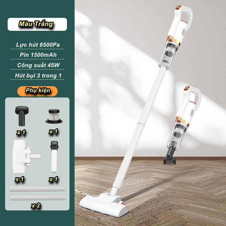 Máy Hút Bụi Không Dây SK-968 Cao Cấp 3in1 Tích Hợp Pin Sạc , Lực Hút 8500Pa - King Sport VN