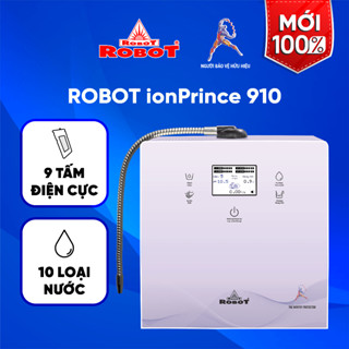 [MIỄN PHÍ LẮP ĐẶT TOÀN QUỐC] Máy Lọc Nước Điện Giải Ion Kiềm ROBOT IonPrince 910 Có 9 Tấm Điện Cực Titanium