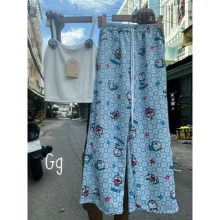 [KÈM HÌNH THẬT ] SET XUÔNG ĐOREAMON ÁO DÂY GÂN SIÊU HOT