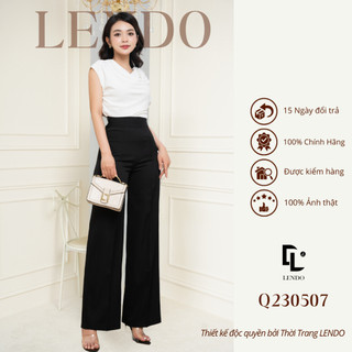 Quần Công Sở LENDO Q230507 Dáng Suông Dài Basic