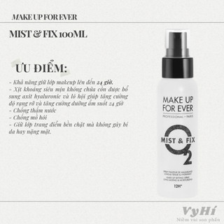 Xịt makeup Make Up For Ever Mist & Fix 12h
