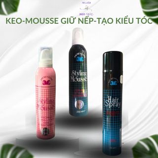 Keo Xịt Tóc-Mousse Tạo Kiểu Tóc Jacqualine 250-400ml