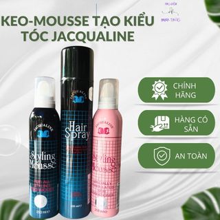 Keo xịt tóc-mousse tạo kiểu tóc jacqualine 250-400ml