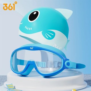 Kính bơi và mũ bơi chính hãng 361 dành cho bé trai bé gái đi biển, đi bơi chính hãng gọng lớn cho trẻ em