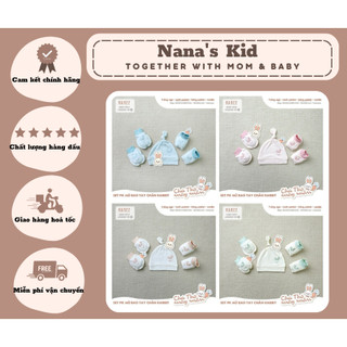 Set phụ kiện mũ + bao tay chân HRNEE Rabbit chất thun co giãn 4 chiều