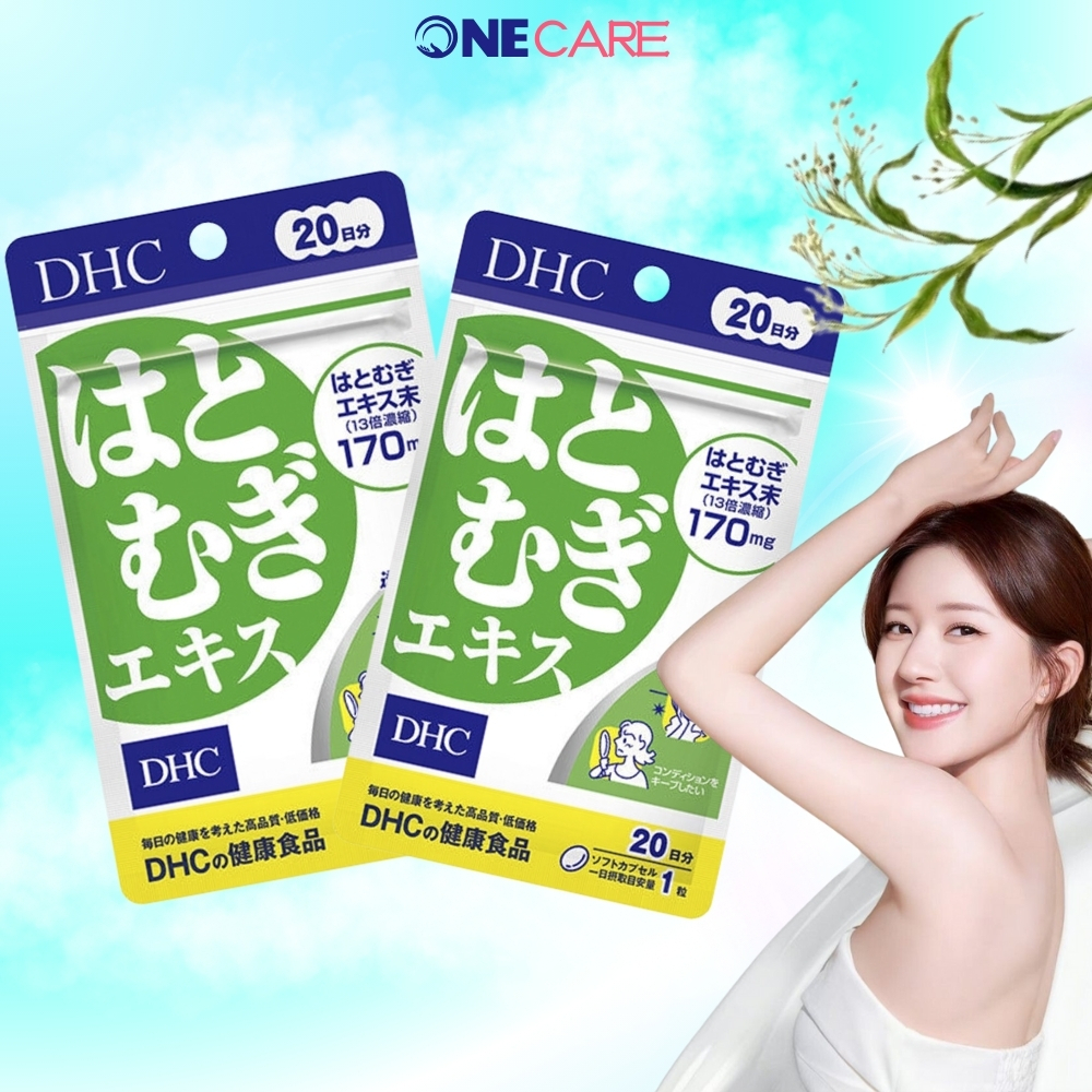 Viên uống sáng da DHC trắng da 20 ngày DHC Adlay Extract Nhật Bản giúp trắng và làm đều màu da, Onecare