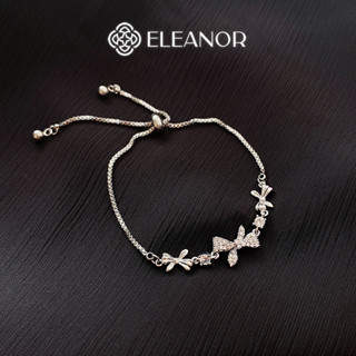 Vòng tay nữ dây rút Eleanor Accessories hình nơ đính đá phụ kiện trang sức lắc tay 6708