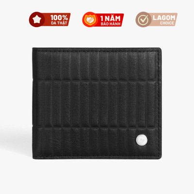 Ví nam LAGOM SongSong Bifold - Da thật mềm mại và sang trọng họa tiết đặc trưng